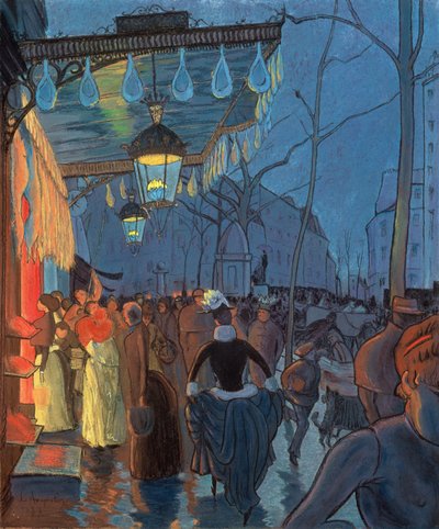 Avenue de Clichy, Paris, 1887 by Louis Anquetin